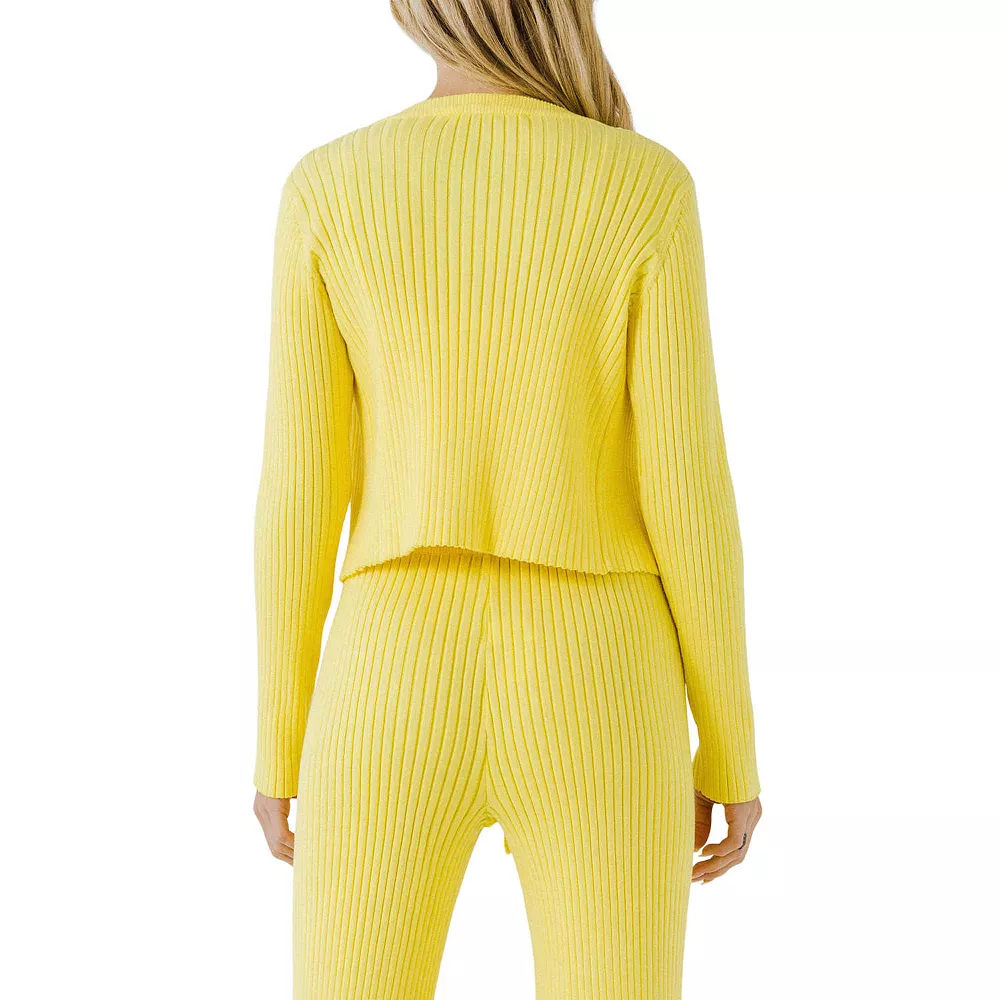 Knit Cropped Lounge Cardigan - Image 2