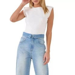 Elevated Solid Knit Padded Top