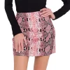 Snake Skin Mini Skirt
