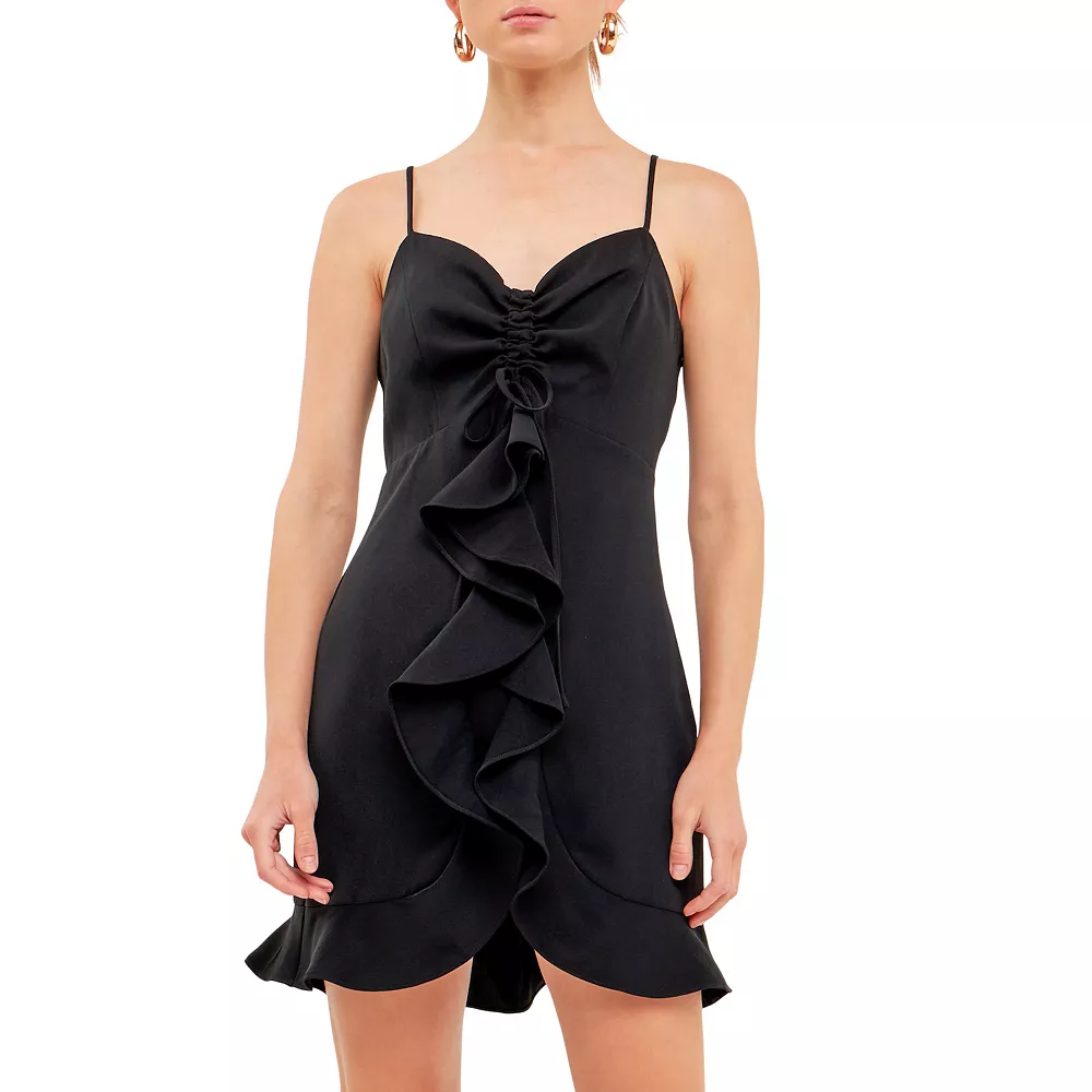 Ruffled Mini Dress