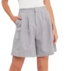 Pleated Tailored Shorts