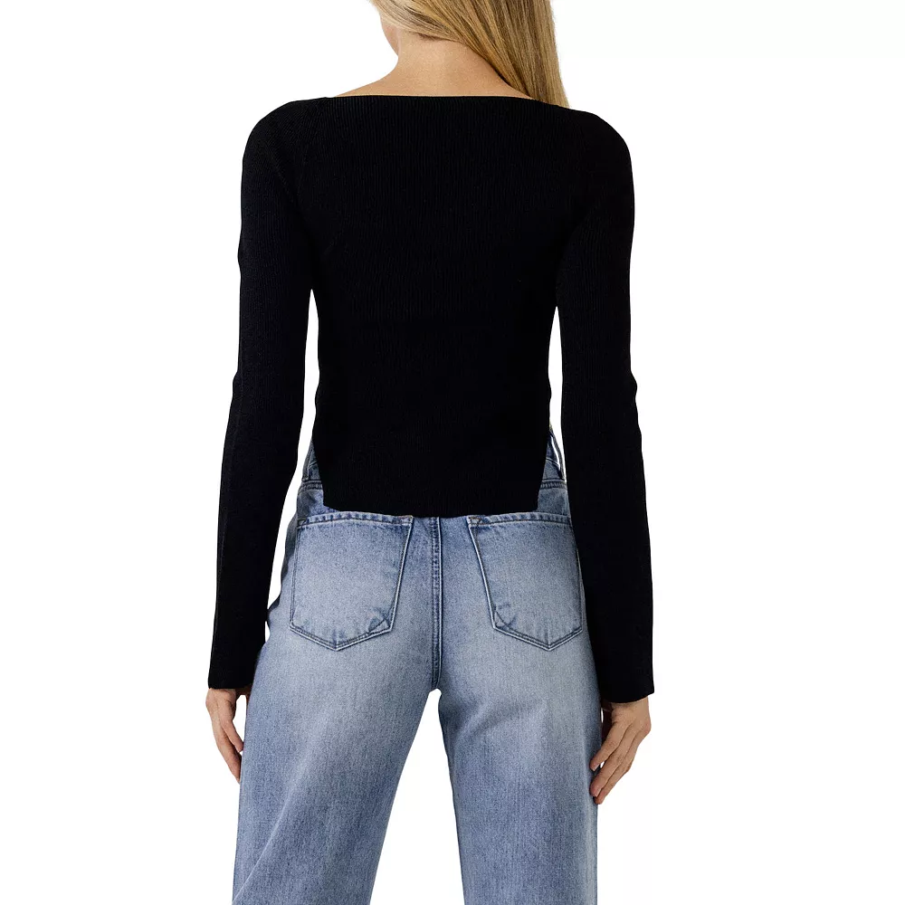 Fitted Long Sleeve Sweater - Image 2