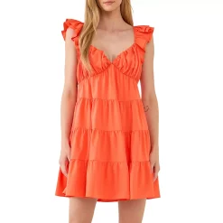 Ruffled Sweetheart Flounced Mini