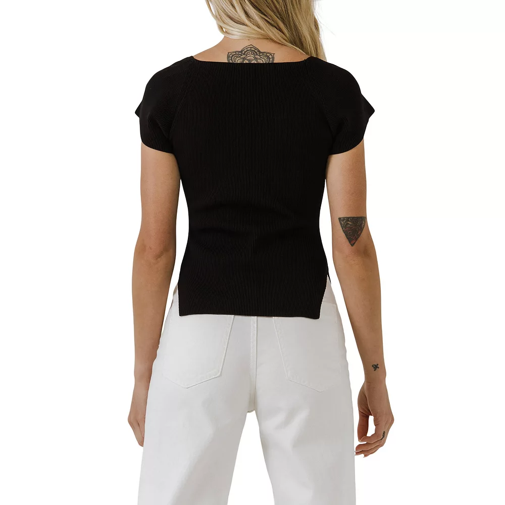 Square Neckline Sweater - Image 2