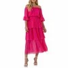 Chiffon Off the Shoulder Ruffle Tier Maxi