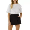 Ruffled Sleeve T-Shirt