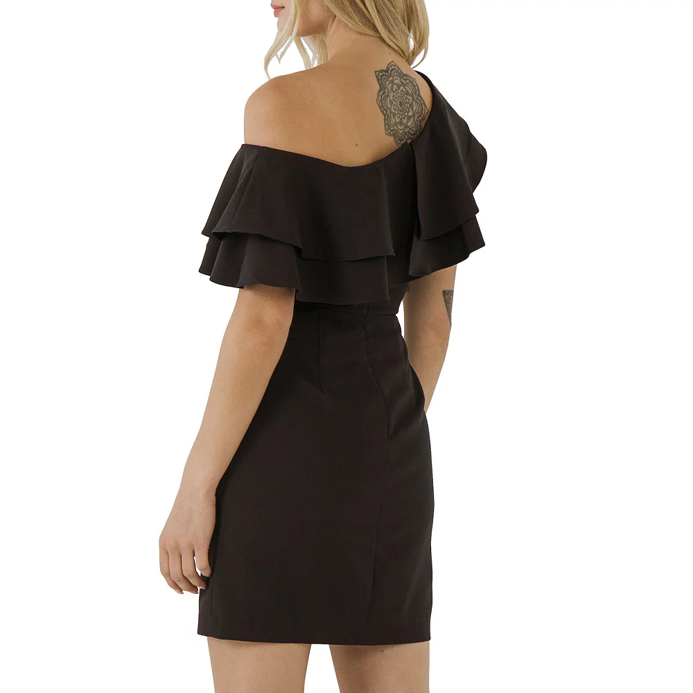 One Shoulder Mini Dress - Image 2