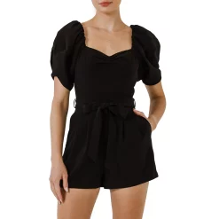 Heart Neckline Romper