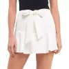 Flounce Mini Skort with Waist Tie