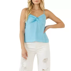 Satin Effect Knotted Top