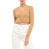 Long Sleeve Ruffled Knit