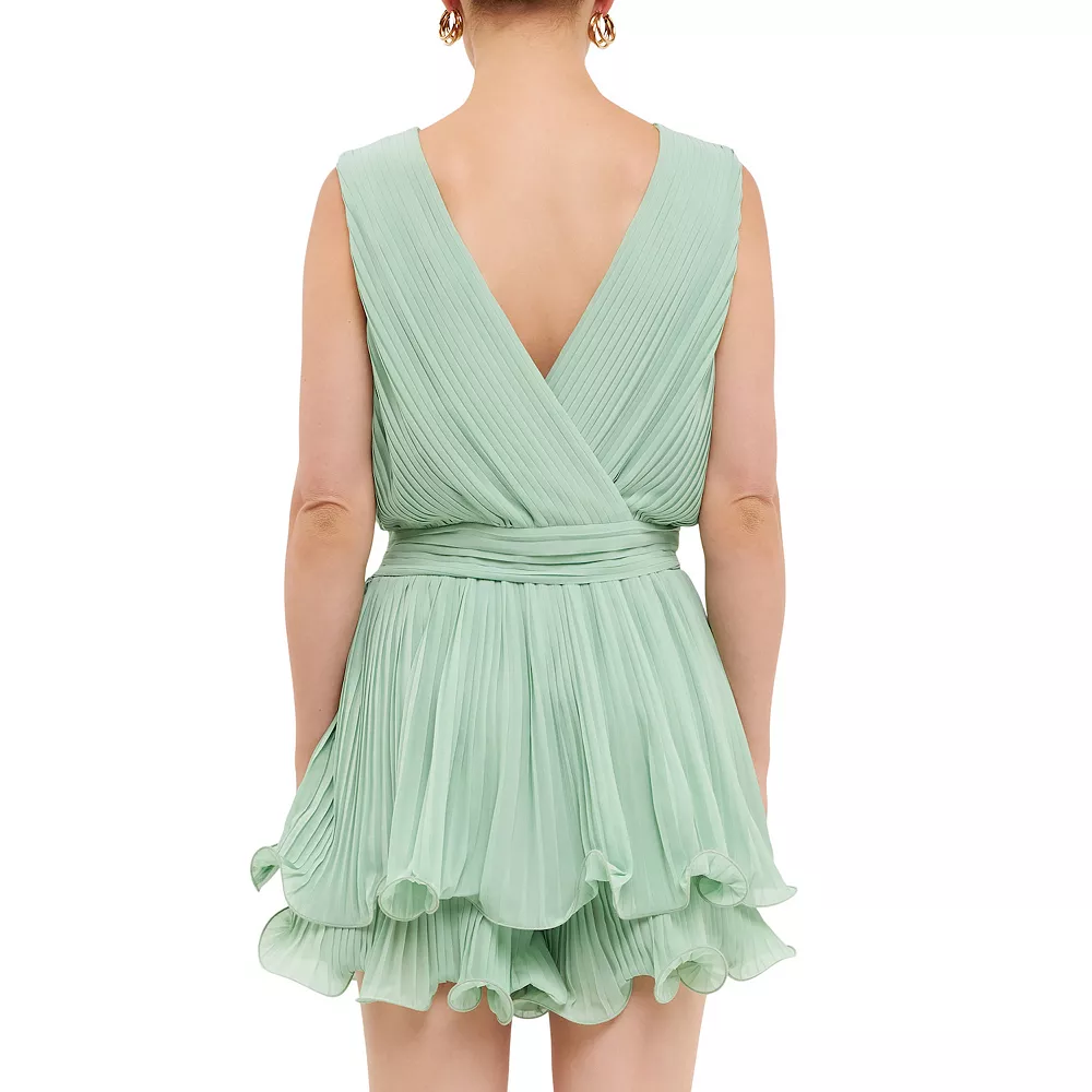 Pleated Romper - Image 2