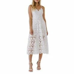 Lace Cami Midi Dress