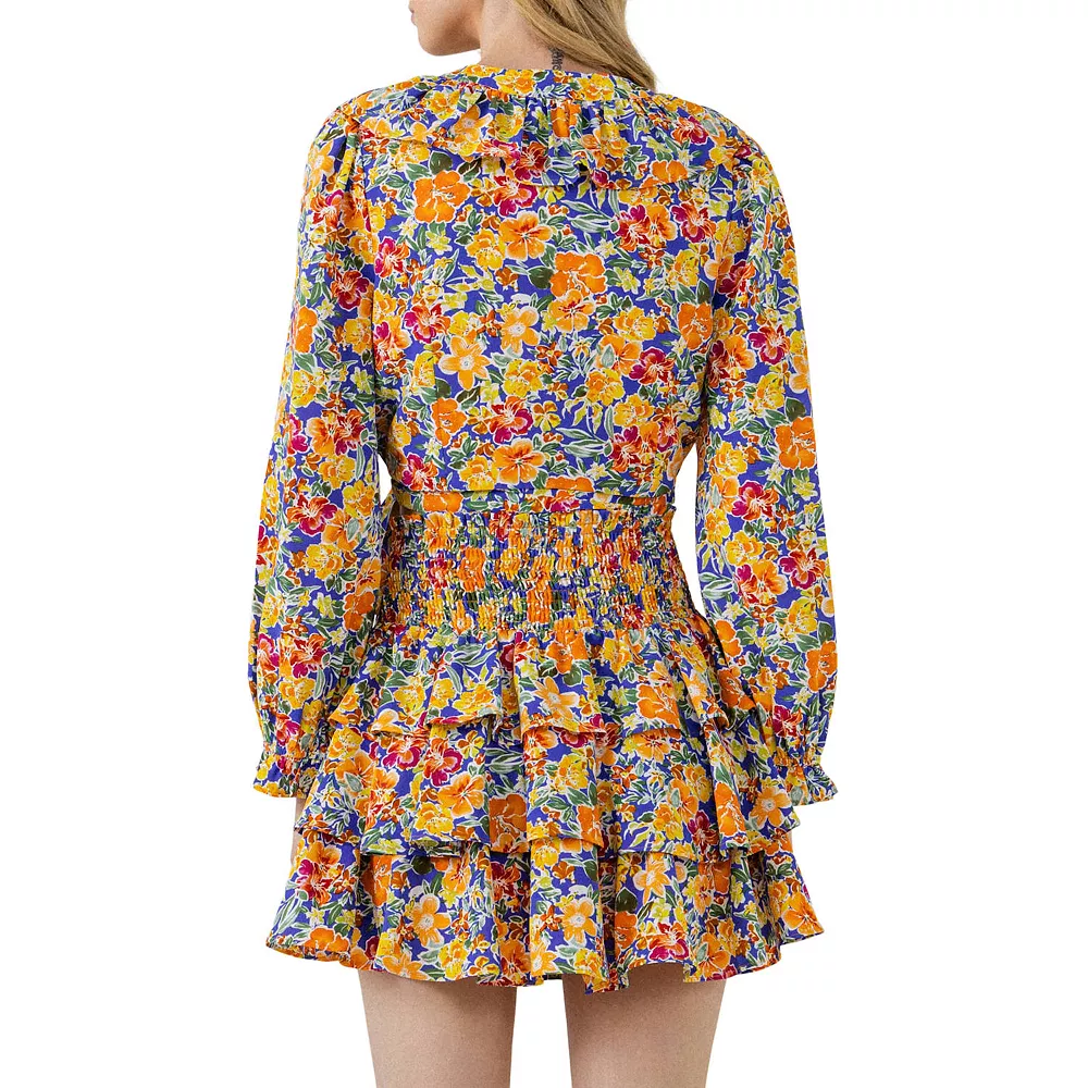 Front Wrap Floral Top - Image 2