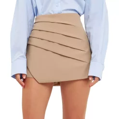 Pleated Detail Skort
