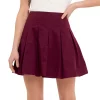 Pleated Waist Mini Skirt