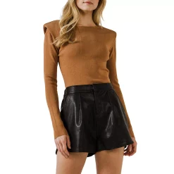 Shoulder Pad Knit Top