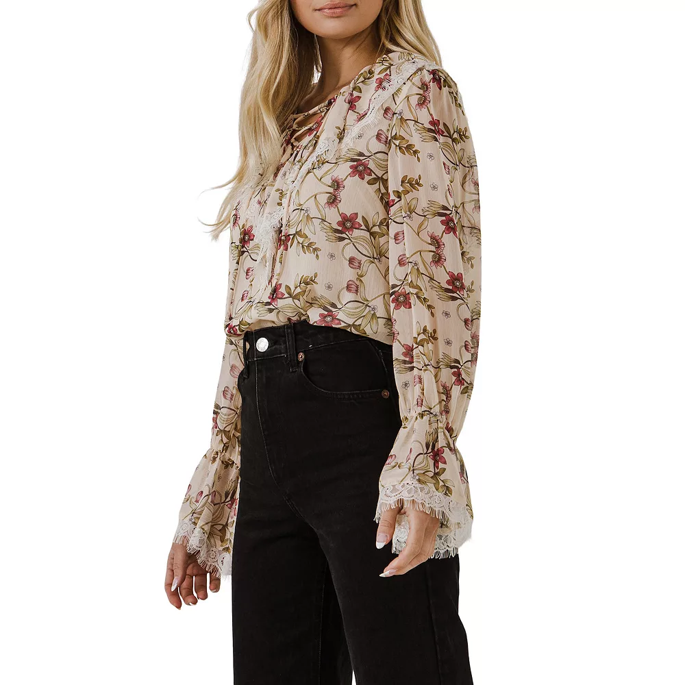 Lace Up Blouse - Image 3