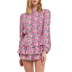 Floral Garden Open Back Romper
