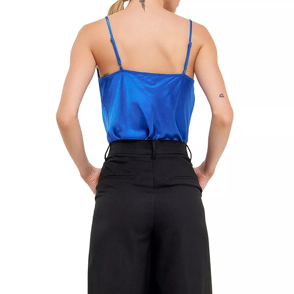 Satin Cowl Neck Top - Image 3