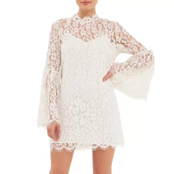 Bell Sleeve Lace Dress