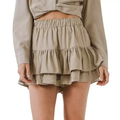 Shirred Skort