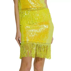 Fringe Sequin Skirt