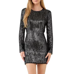 Open Back Sequin Dress