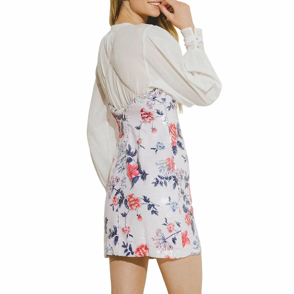 Floral Sequin Strappy Dress - Image 2