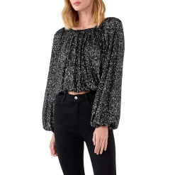 Sequins Blouson Top