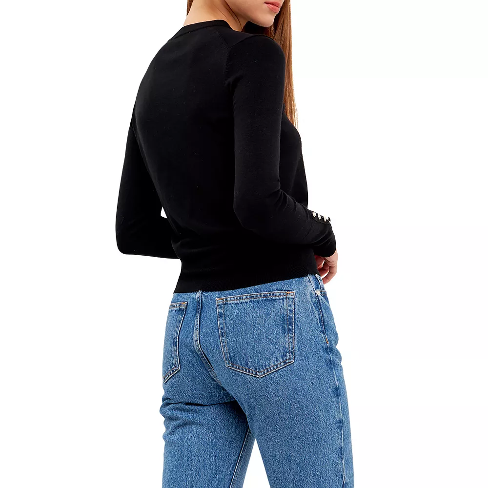 Plush Knit Sweater Top - Image 2