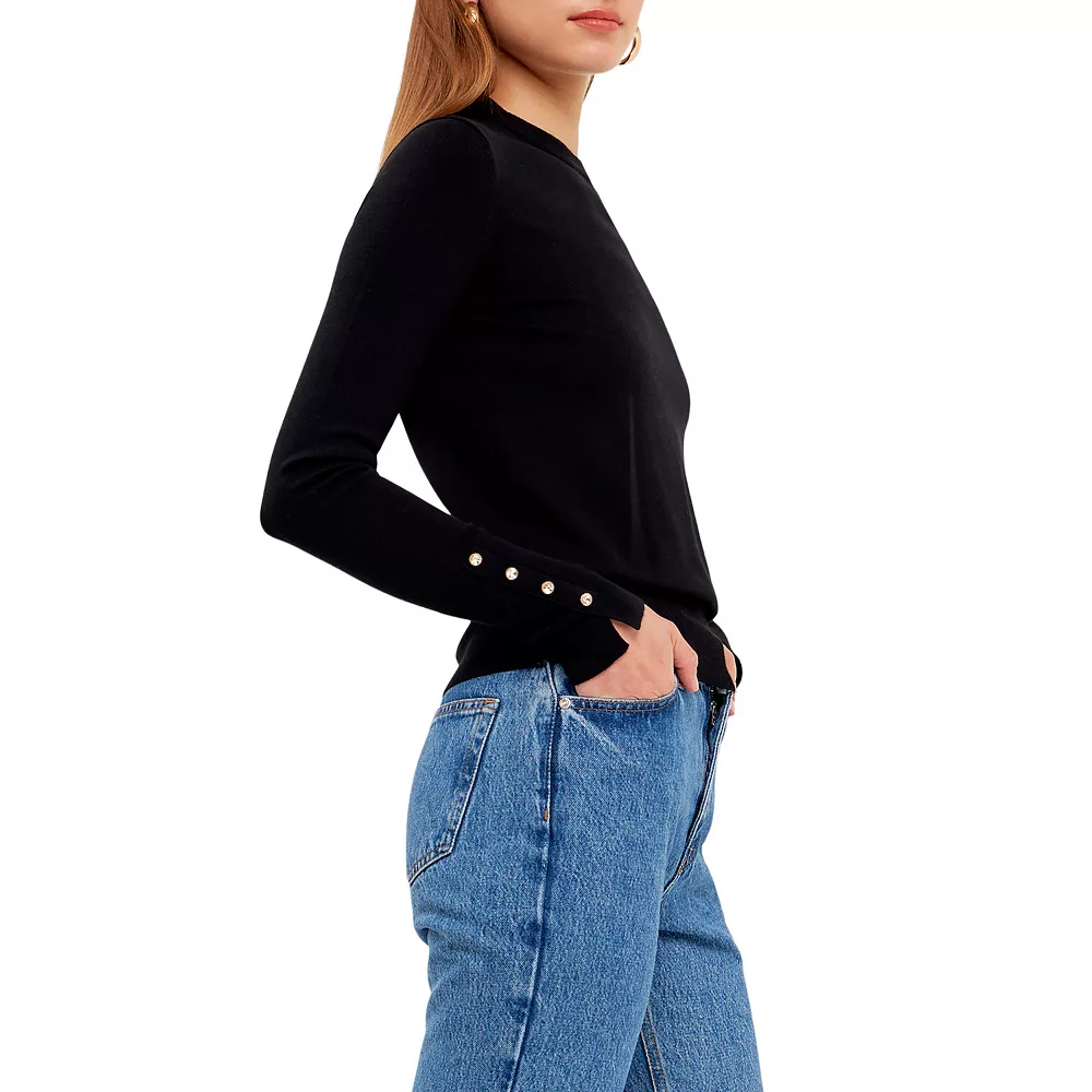 Plush Knit Sweater Top - Image 3