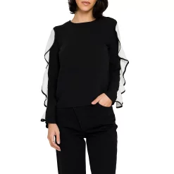 Cascading Ruffle Blouse